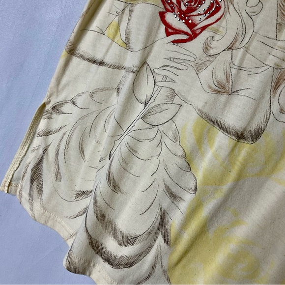 Disney Parks Belle Enchanted Rose Beauty and the Beast Tank Top Size XS - Picture 5 of 8